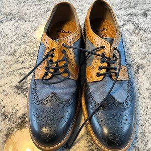 Men's Clarks Two Tone Dress Shoes Size 10 US